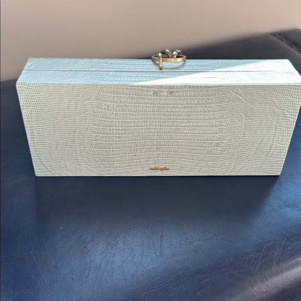 Cult Gaia Calla Wristlet Clutch with gold chain handle. - Picture 8 of 12